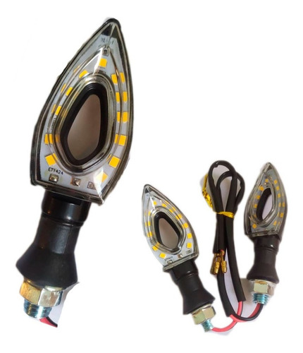 Imagen 1 de 5 de Fero Cruce Luz Luce Led Motos Amarillo