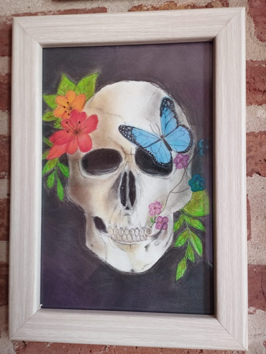 Colección Espontánea - Obra Calaveras Y Flores 20 X 30 Cm