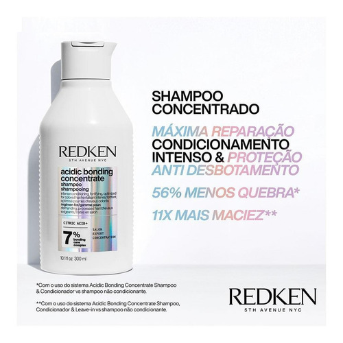 Redken Acidic Bonding Concentrate Shampoo 300ml