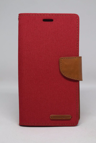 Funda Redmi Note 3 Mercury Goospery Canvas Diary Rojo