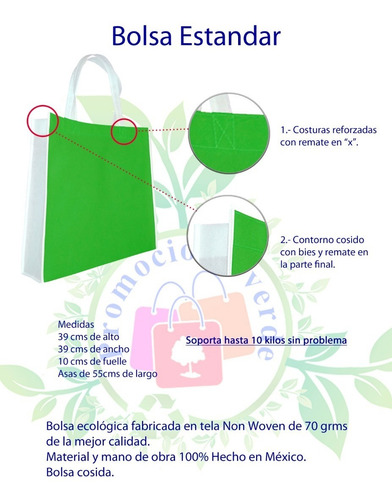 Imagen 2 de 3 de Bolsas Ecologicas 100 Pzs Ya Estampadas!!! Envio Gratis!!!