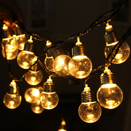 Imagen 2 de 10 de Guirnalda Vintage Guia 25 Luces Simona 7.6 Mt Exterior Crazy