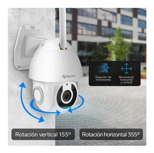 Imagen 8 de 8 de Cámara de seguridad Steren CCTV-235 Smart Home con resolución de 2MP visión nocturna incluida blanca