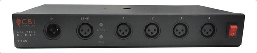 2x Splitter Dmx Amplificador 1 Ent+4 Saidas Isoladas' Cbi 220V