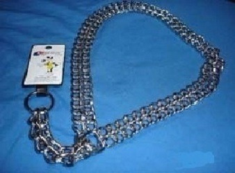 Collar De Ahogo Doble Para Perros De 3 Mm X 70 Cms