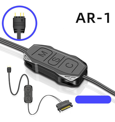 Nuevo Controlador Argb De 5v, Botón De 3 Pines, Fuente De