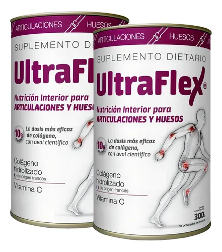 Suplemento Trb Pharma Colágeno Hidrolizado Ultraflex Sabor Limón De 300g combo x2 unidades