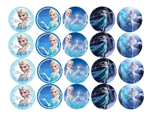 500 Topper P/ Cupcakes De Oblea Comestible Diseños A Elegir