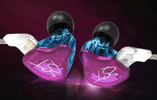 Audifonos Kz Zst Pro In-ear Canc. Ruido Morados