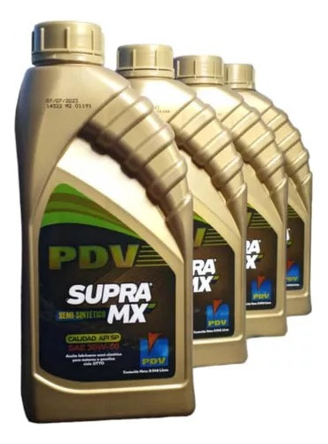 Aceite Pdv 20w50 Semisintético Supra Mx 