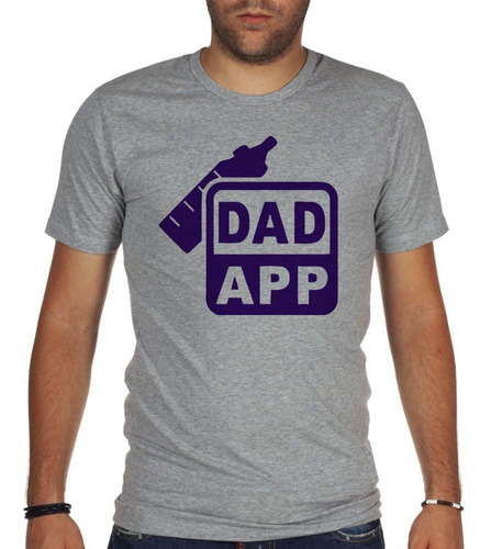 Remera De Hombre Dad App Papa Aplicacion
