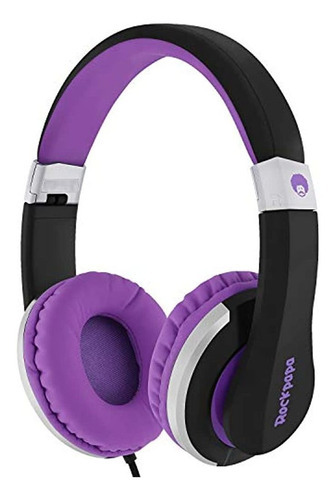Rockpapa I20 Auriculares Plegables Niños Con Micrófono Con Color Purple
