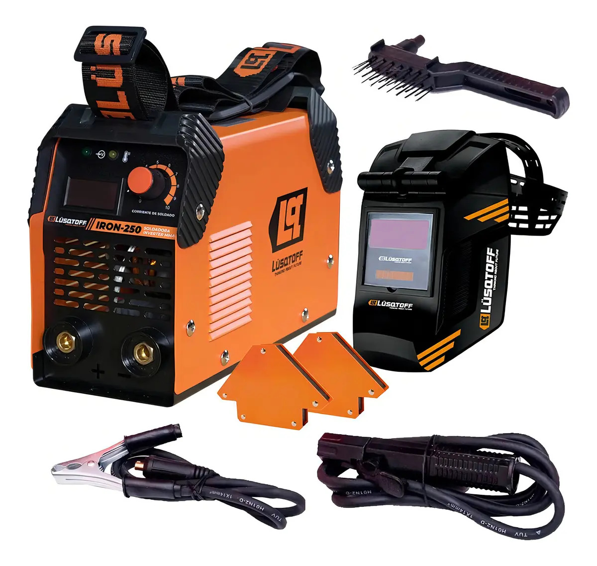 Soldadora Inverter Lusqtoff Megairon250 180a + Mascara + Kit