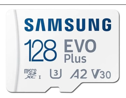 Cartão De Memória Samsung Evo Plus 128gb C10 A2 V30 4k + Ada