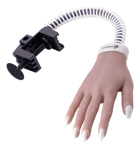 Mano De Practica De Silicona Con Soporte Y Tips Cherimoya