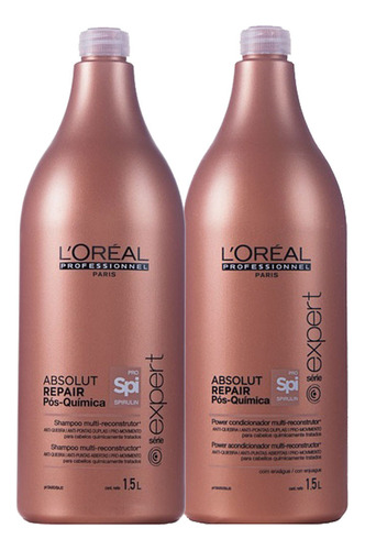  Kit Shampoo E Condicionador Loreal Absolut Pós-química