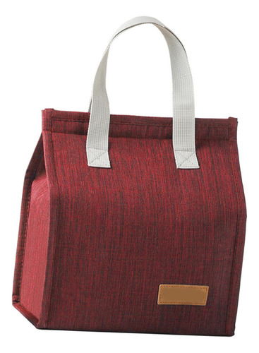 Bolsa De Almuerzo Con Aislamiento Rojo Para Mujeres Y Hombre