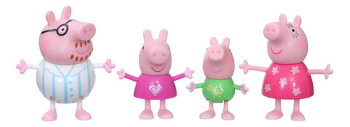 Peppa Pig Family Bedtime - Paquete De 4 Figuras De Juguete,.