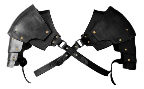 2 Hombro Medieval Pauldron Pirate Steampunk Para Negro