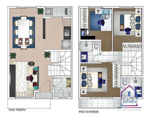 Imagem 17 de 19 de Casa Com 3 Dormitórios À Venda, 87 M² Por R$ 375.000,00 - Vilagio Do Sol - Cotia/sp - Ca0237