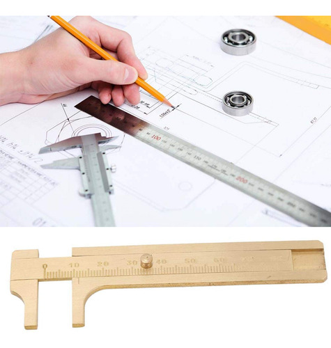 Regla Calibrador Vernier 0.004 In Valor Lectura 1.2 Onza