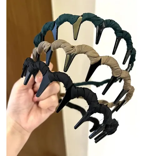 Diadema Antideslizante Con Dientes, Accesorio De Pelo En La