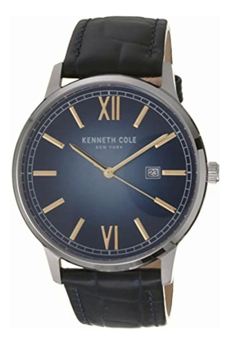 Reloj Kenneth Cole Kcwgb2123001 Para Caballero Color Azul,