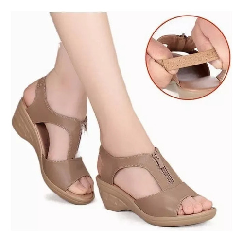 Sandalias De Plataforma De Mujer Casual Tallas Grandes