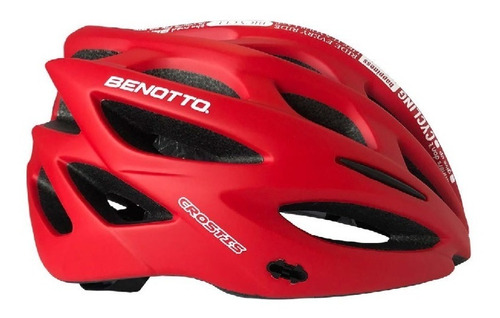 Casco Ruta Mv50 Crostis Rojo/blanco Ciclismo Benotto