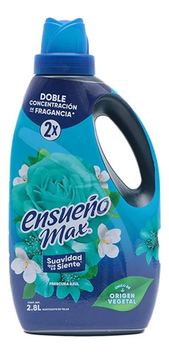 Suavizante De Telas / Ropa Ensueño Max Frescura Azul 2.8 L