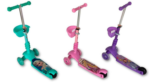 Patineta Scooter Para Niños 5 En 1 Personajes