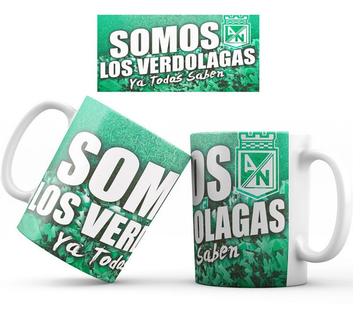 Mug Pocillo Atletico Nacional Equipo Futbol Regalo 001