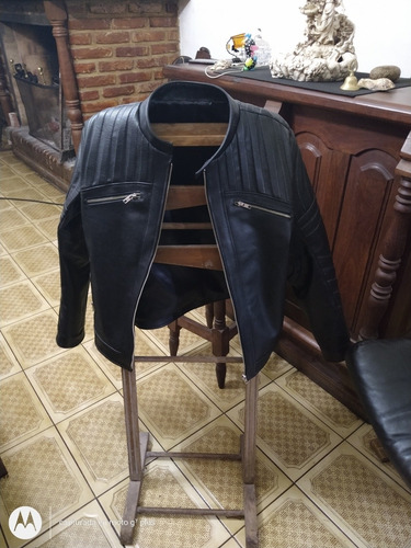 Campera Eco Cuero Motoquera Hombre