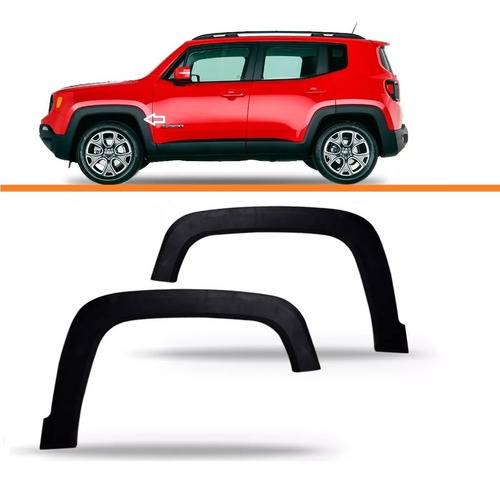 Moldura Paralama Jeep Renegade Dianteiro Par