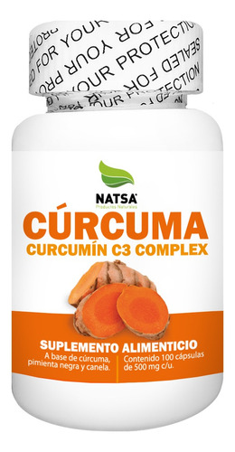 Curcuma Complex 100 Cápsulas, Calidad Premium Sabor Natural