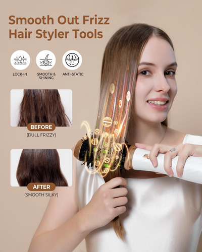 Cepillo Secador Yitrust 6 En 1 Con Secador De Pelo Desmontab