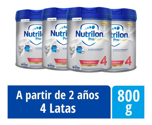 Leche En Polvo Nutrilon Profutura 4 Lata 800 Gr X 4 Un