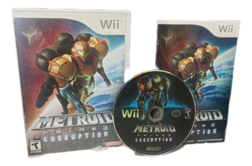 Metroid Prime 3 Corruption Nintendo Wii Físico Completo  (Reacondicionado)
