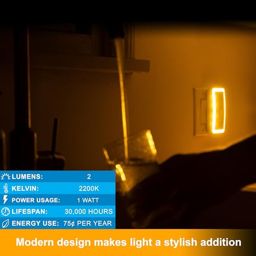 Luz Nocturna Led Ámbar Con Sensor Atardecer A Amanecer