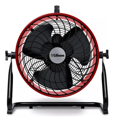 Turbo Ventilador Liliana Vthd16r Rojo Piso Pared Techo 200w