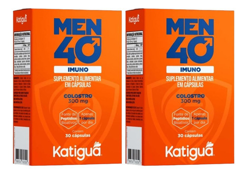 Kit Men 40 Imuno Katigua Com 2 Caixas De 30 Cápsulas Cada