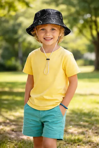 Chapeu Bucket Criança Modelo Pequeno Praia Menina Menino Sol