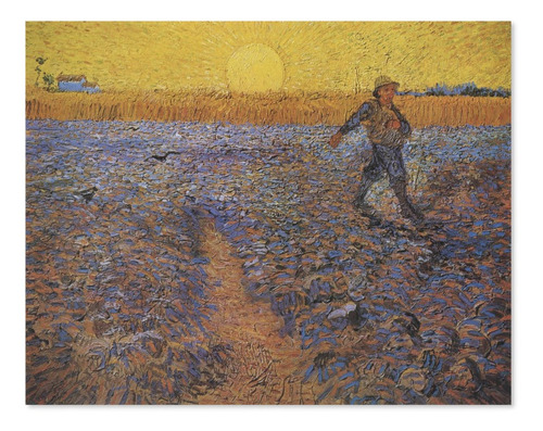 Cuadro Van Gogh El Sembrador A La Puesta De Sol 1888 110x88