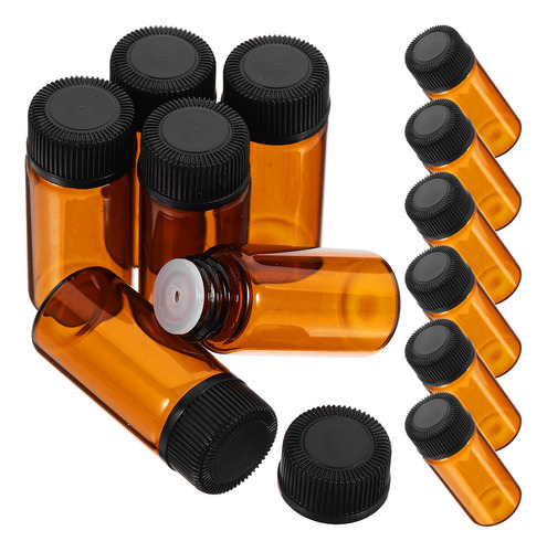 100 Botellas De Aceite Esencial De Vidrio De 3 Ml Con Tapón