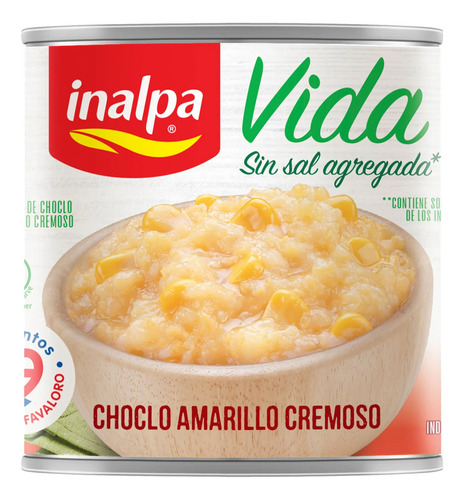 Lata De Conserva Choclo Cremoso Amarillo S/sal 300g Inalpa