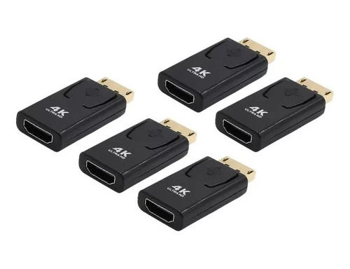 Adaptador Displayport A Hdmi Dp A Hdmi Full Hd 4k X 5 Unid