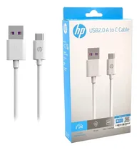 Comprar Cable Hp Usb Tipo-c 2 Metros Blanco Carga Rápida Datos 480mb