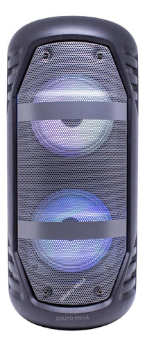 Caixa De Som Torre Portátil Bluetooth Rádio Potente Grande Cor Cinza-claro