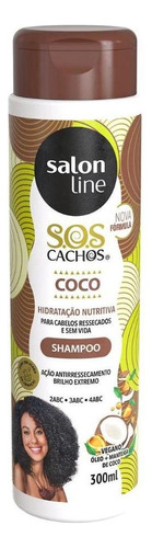 Shampoo S.o.s Coco Tratamento Cachos Salon Line 300ml