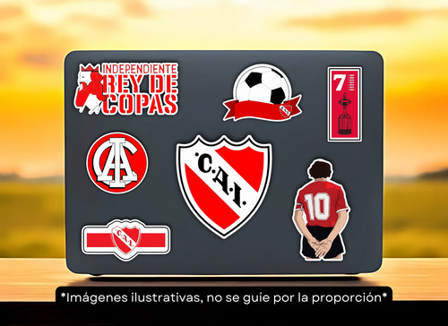 Sticker Independiente Rojo Cai Gran Campeón Argentina X3
